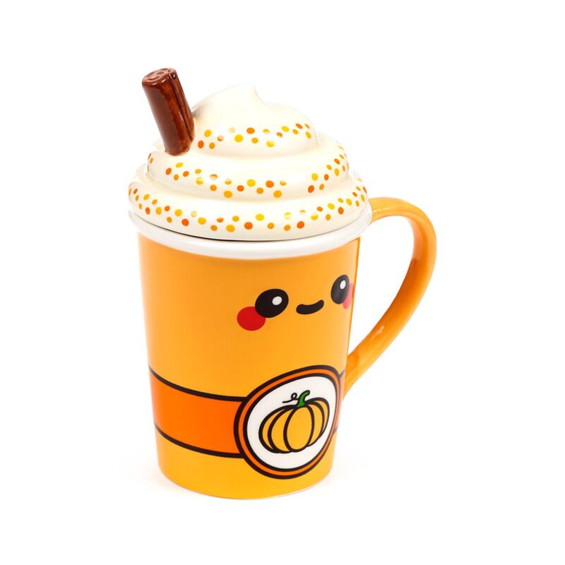 Pumpkin Spiced Latte Foodiemals Ceramic Lidded Mug