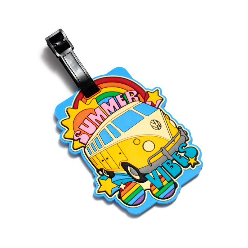 Volkswagen VW T1 Camper Bus Summer Vibes PVC Luggage Tag