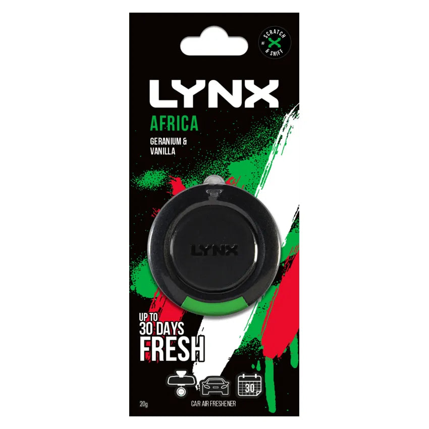 Lynx 3D Hanging Africa Car Air Freshener
