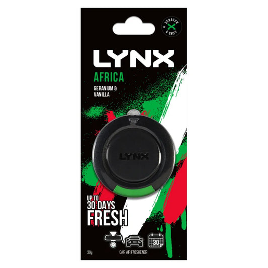 Lynx 3D Hanging Africa Car Air Freshener