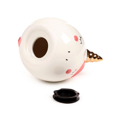 White Unicorn Ceramic Money Box