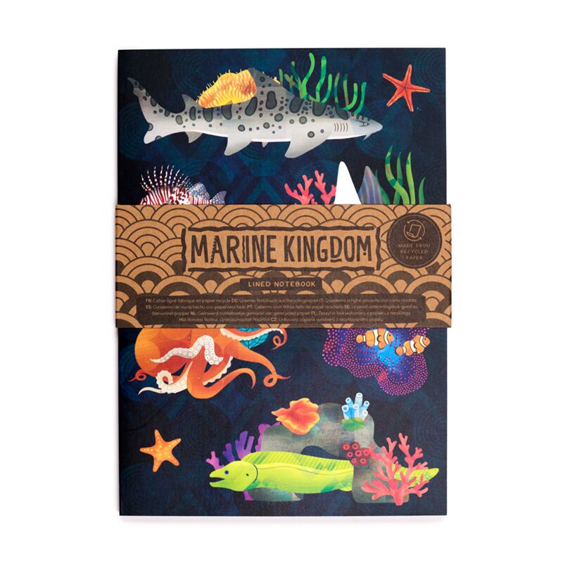 Marine Kingdom Recycled Paper A5 Notebook