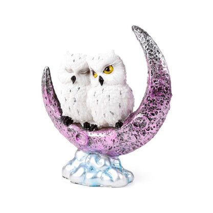 Wise Old Magical Owl Crescent Moon