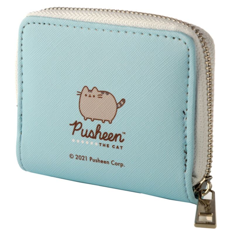 Pusheen Foodie Cat Zip Around Small Wallet Purse