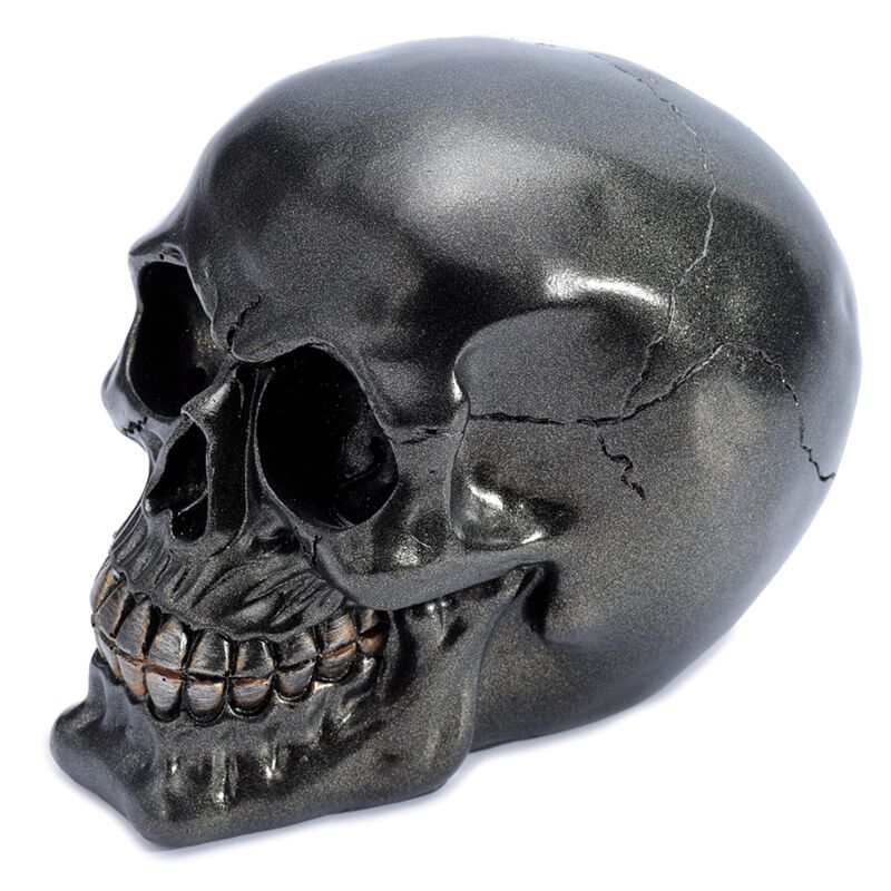 Metallic Black Skull
