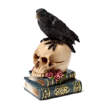 Crow on Skull & Book