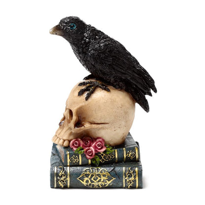 Crow on Skull & Book