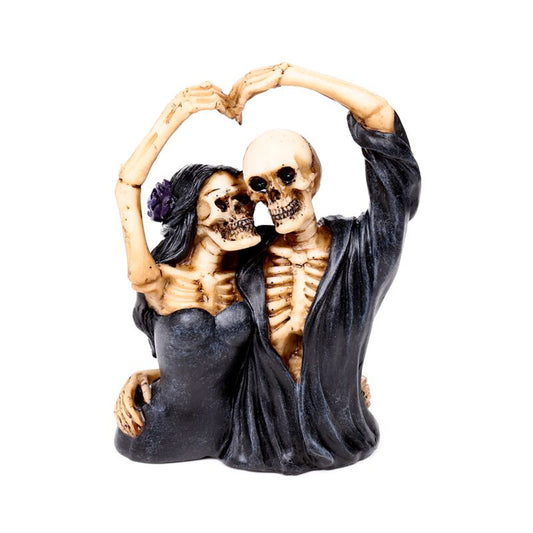 Skeleton Couple Heart Arms