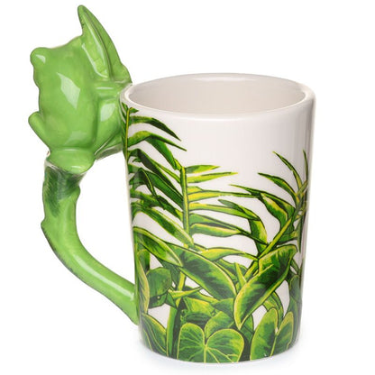 Tree Frog Ceramic Shaped Handle Mug
