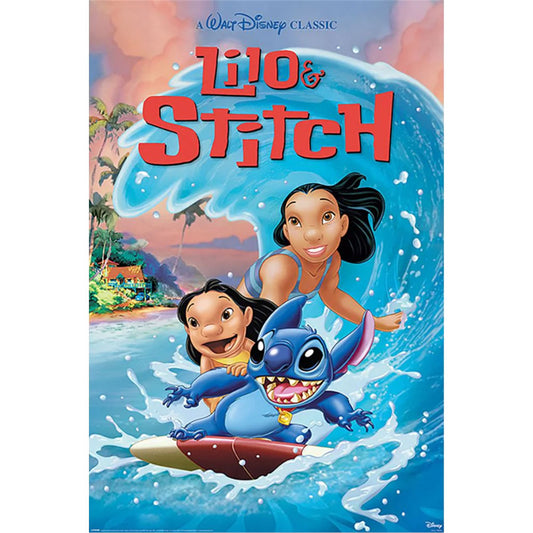 Lilo & Stitch Poster Wave Surf 178 | Approx 61cm x 91cm