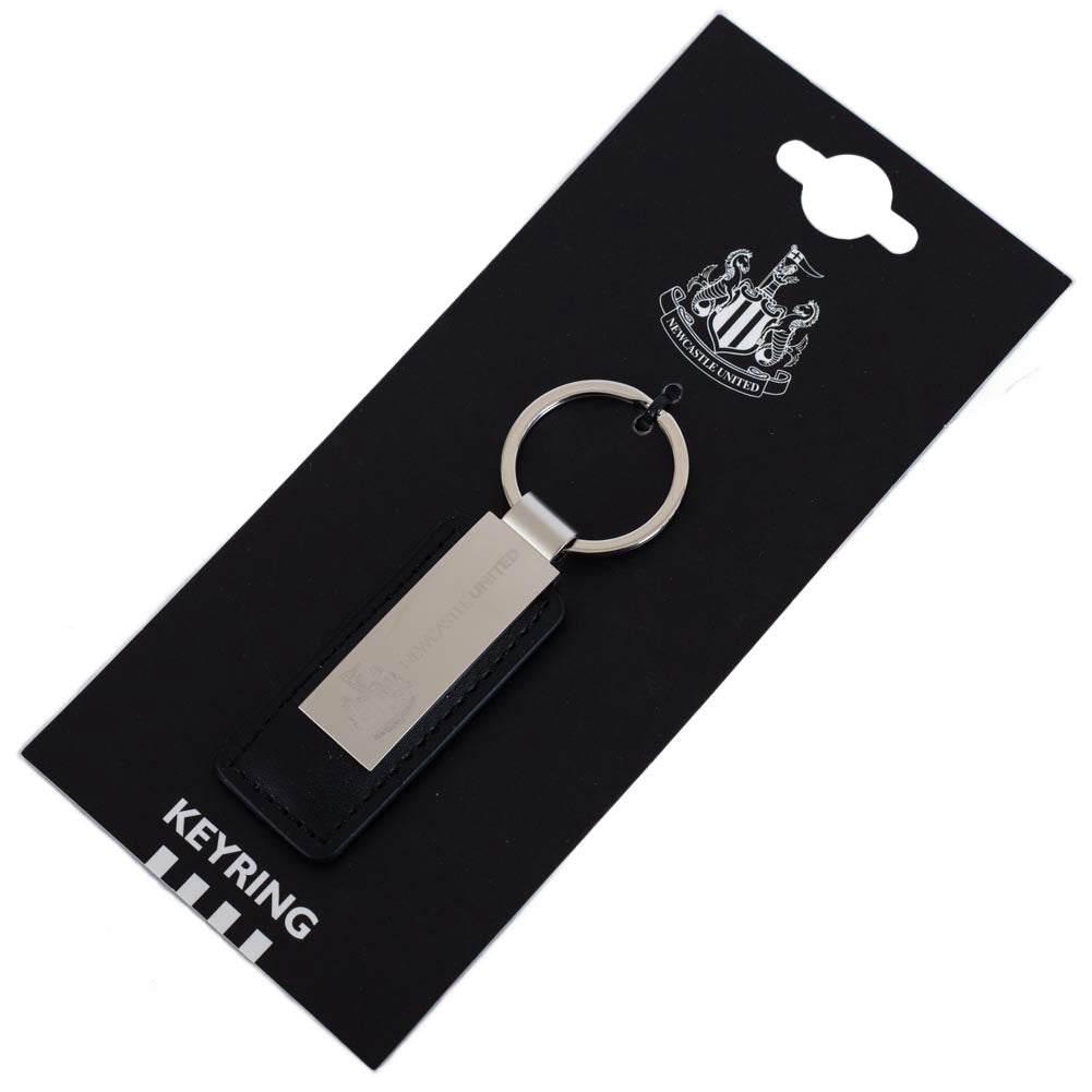 Newcastle United FC Leather Key Fob Official Merchandise Great NUFC Gift Idea