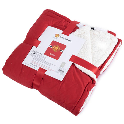 Manchester United FC Sherpa Fleece Blanket