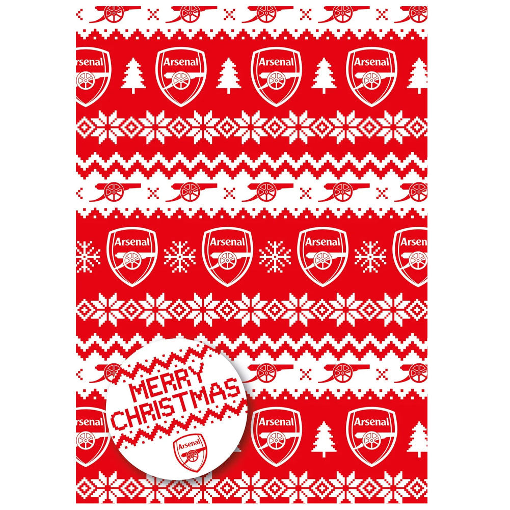 Arsenal FC Christmas Gift Wrap