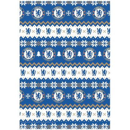 Chelsea FC Christmas Gift Wrap