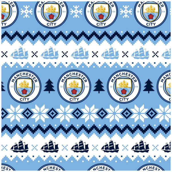 Manchester City FC Christmas Gift Wrap