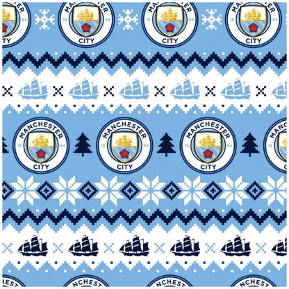 Manchester City FC Christmas Gift Wrap