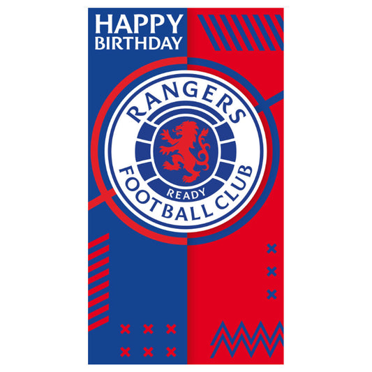 Rangers FC Crest Birthday Card