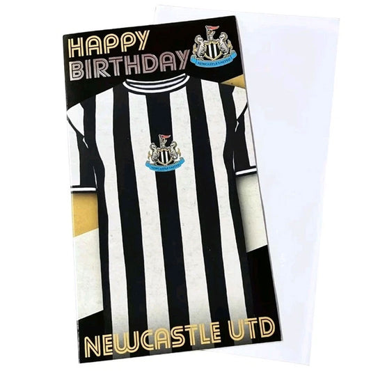 Newcastle United FC Retro Shirt Birthday Card