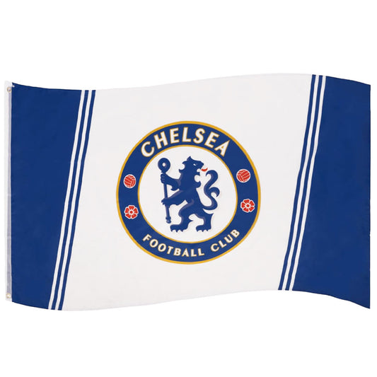 Chelsea FC White & Blue Flag