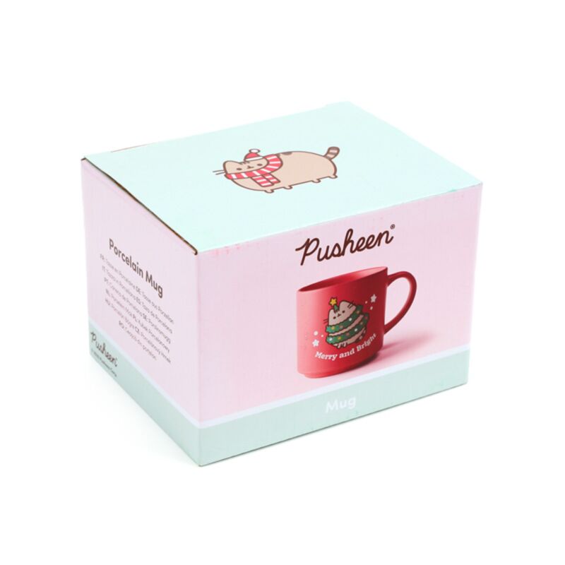 Pusheen the Cat Large Christmas Porcelain Mug