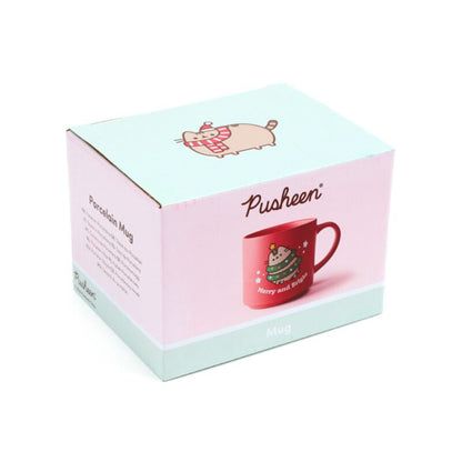 Pusheen the Cat Large Christmas Porcelain Mug