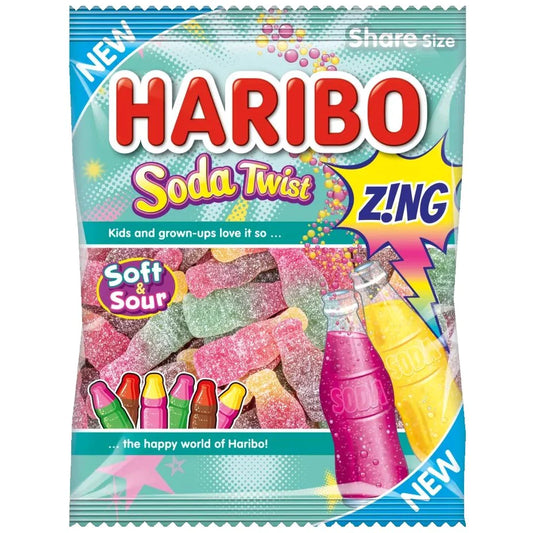 Haribo Soda Twist Zing Share Bag 160g