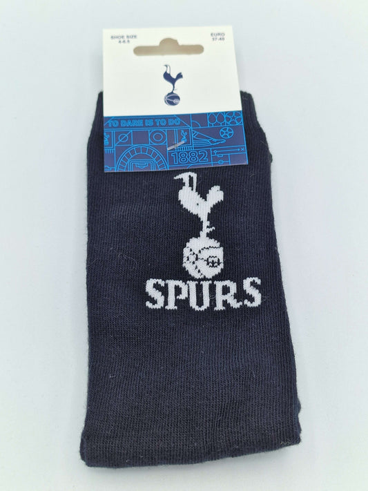 Tottenham Hotspur FC Socks Black with logo Size 4-6.5