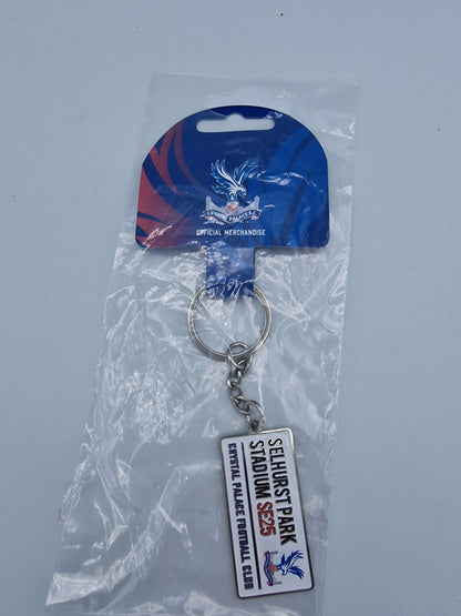 Crystal Palace FC Embossed Metal Street Sign Keyring