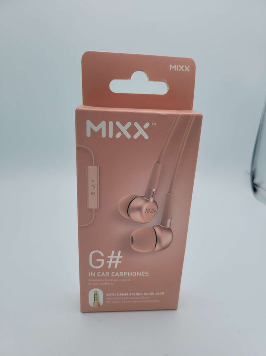 Mixx G# Rose Gold In Ear Headphones