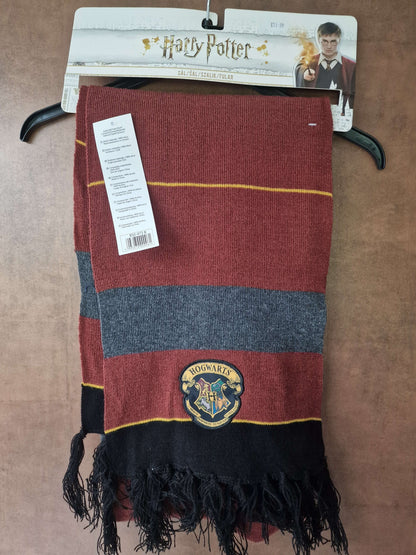 Harry Potter Red & Grey Hogwarts Scarf