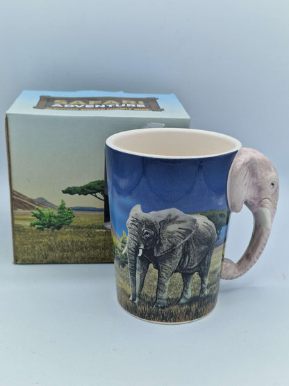 Elephant 3D Handle Shaped Mug