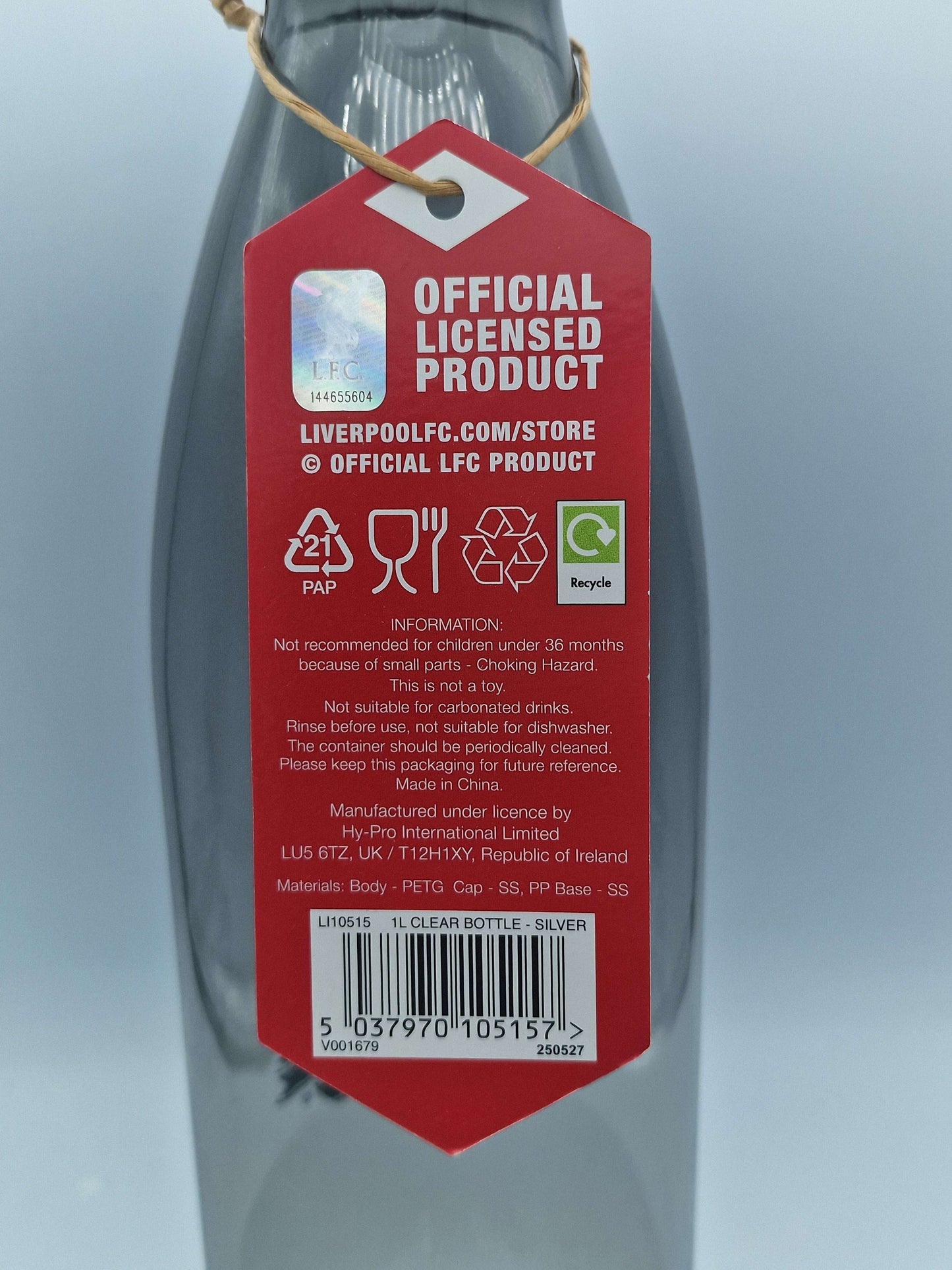 Liverpool F.C. 1L Water Bottle