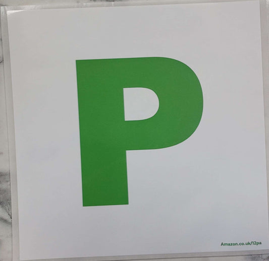 P Plates - DVLA Legal Size