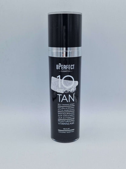 BPerfect10 Second Tan MEDIUM Coconut Scented Tanning Spray 150ML