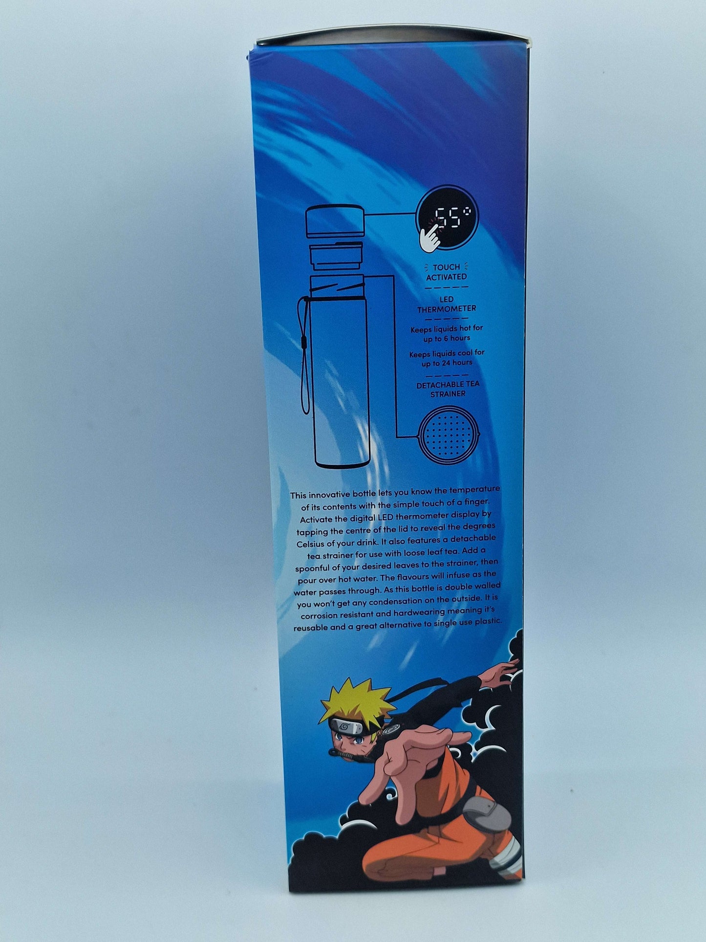 Naruto Hot & Cold Digital Thermometer Bottle