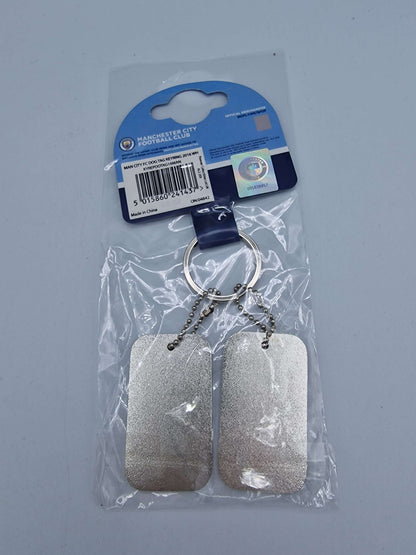 Manchester City FC Dog Tag Keyring