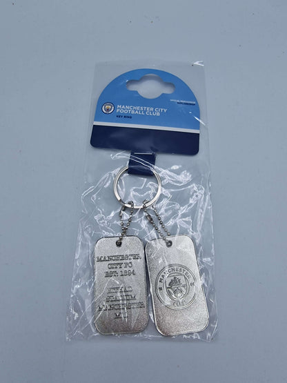 Manchester City FC Dog Tag Keyring