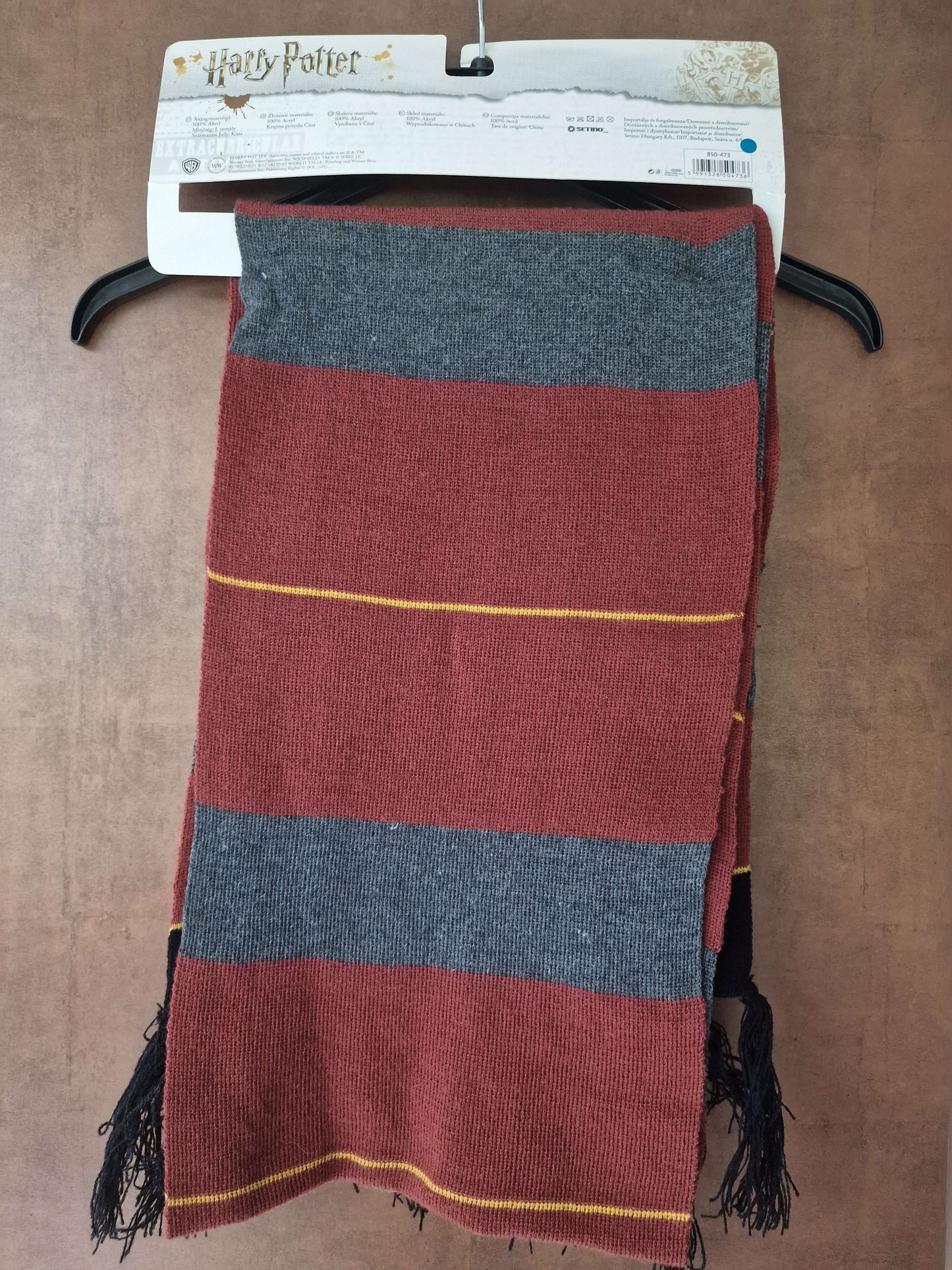 Harry Potter Red & Grey Hogwarts Scarf