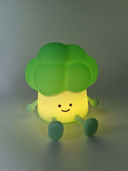 Foodiemals Broccoli LED Night Light Sleep Lamp & Phone Stand
