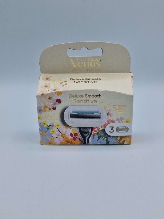 Venus Deluxe Smooth Sensitive Razor Blades - Rifle Paper Co. Edition, 3 Pcs