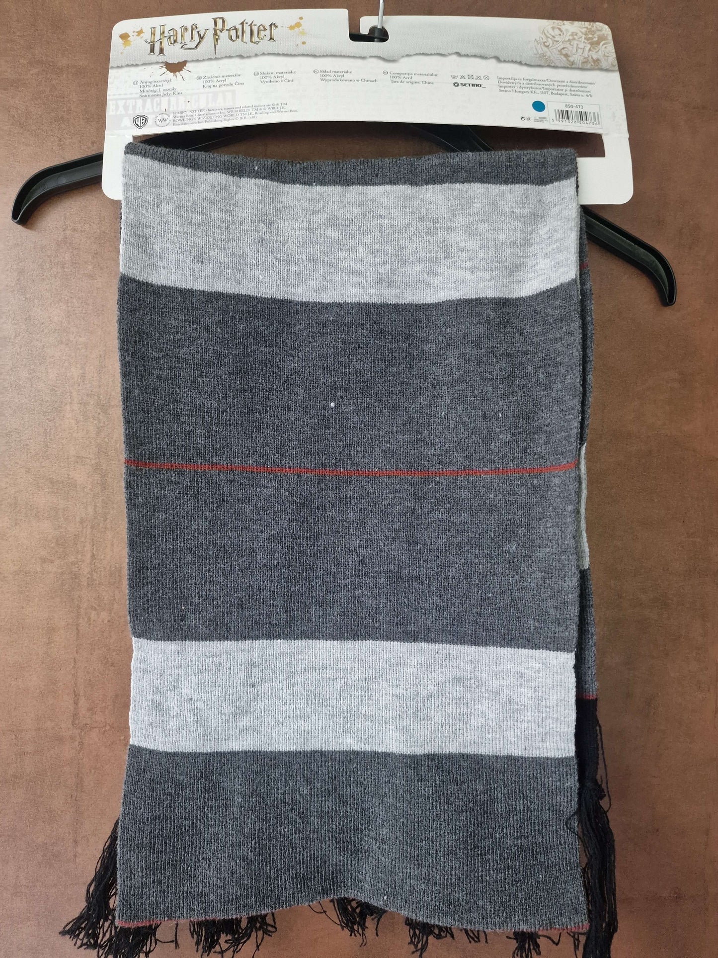 Harry Potter Grey Hogwarts Scarf