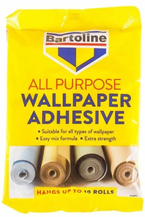 Bartoline All Purpose Extra Strong Wallpaper Adhesive Mixing Glue Paste 10 Roll
