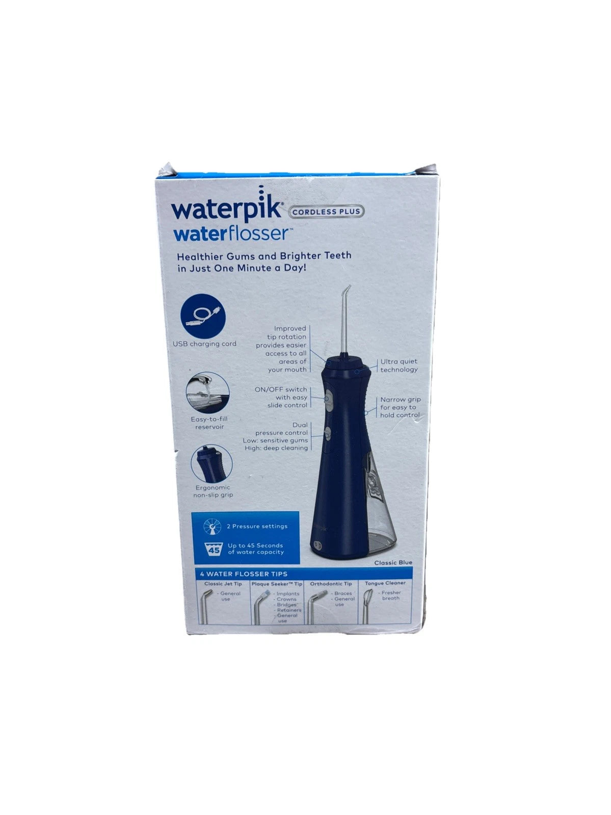 Waterpik Cordless Plus Water Flosser WP-493UK - Blue