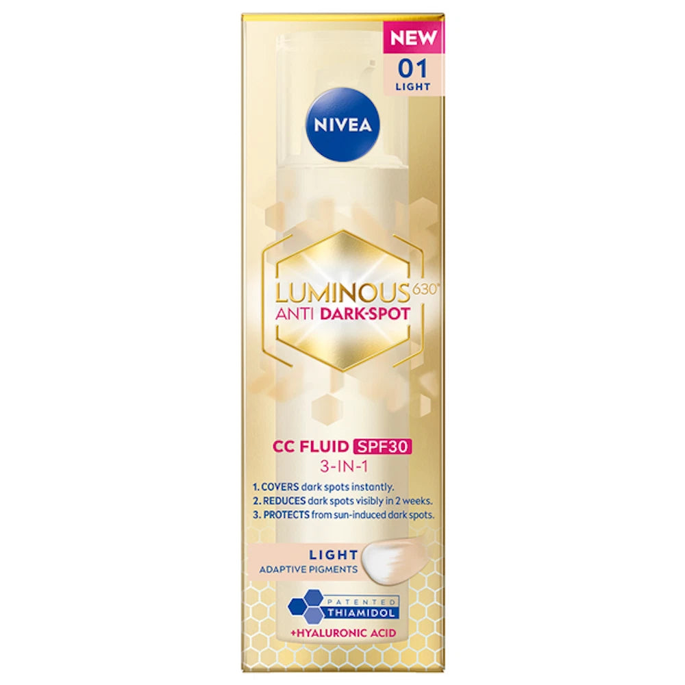 NIVEA Luminous 630 Anti Dark Spot CC Cream Fluid SPF 30 - Light 01 3in1 40ml