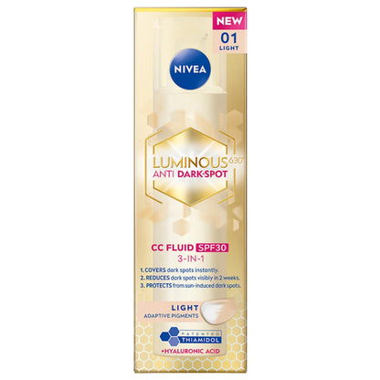 NIVEA Luminous 630 Anti Dark Spot CC Cream Fluid SPF 30 - Light 01 3in1 40ml
