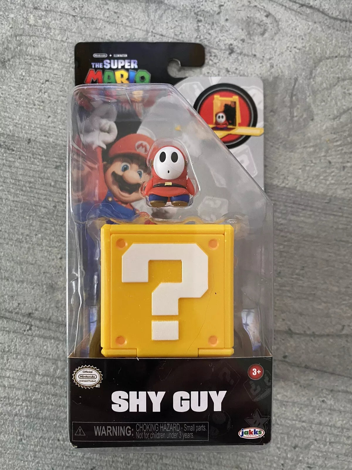 Super Mario Bros Movie Minifigure and Question Block - Shy Guy