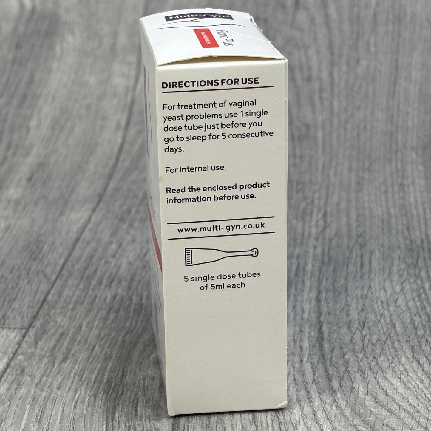 Multi-Gyn FloraPlus Vaginal Thrush Treatment Gel 5 x 5ml Tubes