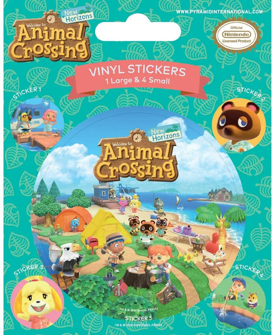 Set of 5 Animal Crossing Island Antics Vinyl Stickers