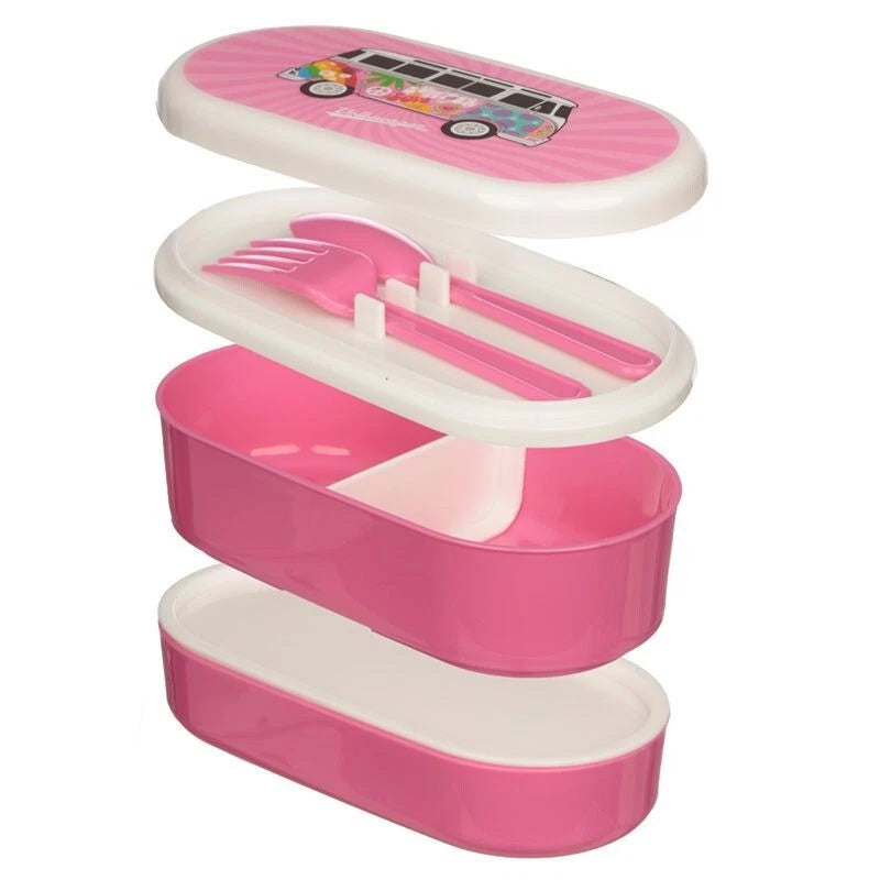 VWT1 Camper Bus Summer Love Stacked Bento Lunch Box