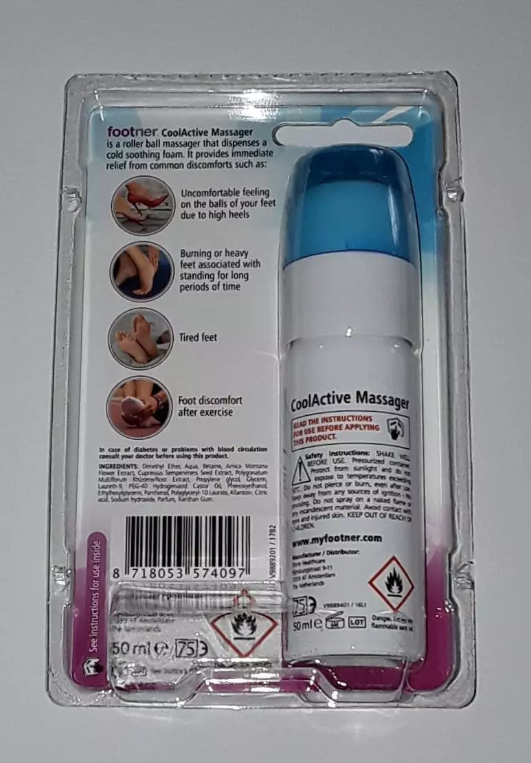 Footner Cool Active Foot Massager Foot Care Pain Relief Freeze Spray